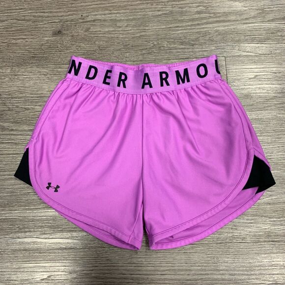 Under Armour Shorts Womens XS Extra Small Purple UA Play Up HeatGear Athletic - Picture 2 of 10